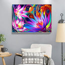 Oil Paint By Numbers Lotus Coloring Picture Drawing