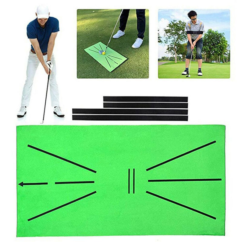 Detection Golf Training Mat Hitting Mat Batting Golf Practice Aid Game Training