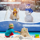 Snowflake Shape Snow Clipper Plastic Simple Operation Winter Fight Sports Toys