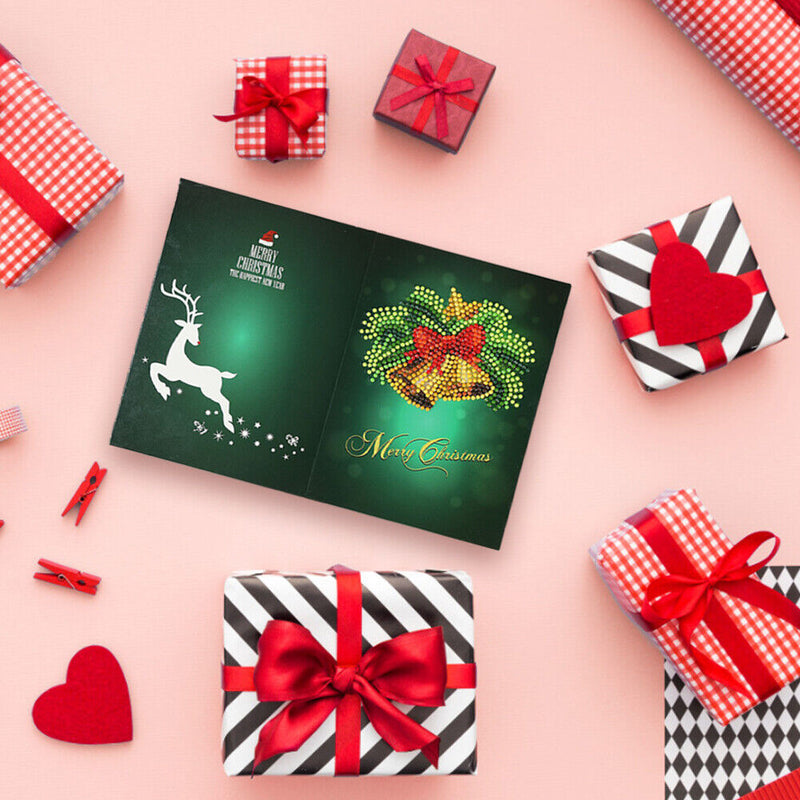 DIY Diamond Painting Christmas Card Special Shaped Drill Mosaic Greeting Card