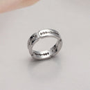 Gothic Mens Rings Stainless Steel Rock Punk Lover Couple Bladed Ring Promise
