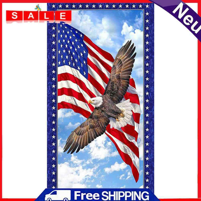 5D DIY Diamond Painting American Flag Eagle Full Drill Rhinestone Mosaic Art Kit