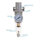 Element Pressure Reducing Gas Filter Processor Air Compressor Air Source