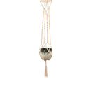 Handmade Flower Pot Net Bag Rope Braided Plant Hanging Basketball Hanger for Garden