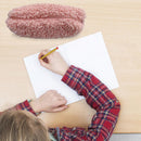 Stationery Storage Plush Pen Case Student School Cosmetic Organizer (Pink)