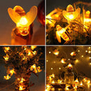 Solar LED Bee Curtain Lights Fairy Lamp for Home Room Party Festival Decoration