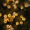 LED Solar String Light Hollow Moroccan Ball Lantern Garden Decor (Warm 7m)
