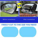100x150mm Car Rearview Mirror Rainproof Films+Reflective Styling Decals Sti