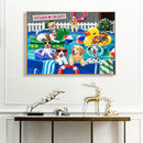 Diamond Painting 5D DIY Pool Dog Full Round Drill Rhinestone Picture Kit
