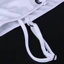 2017 Women V Neck one-piece Bandage Swimsuit (White)(XL)