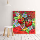 Love Flower 5D DIY Special Shaped Part Drill Diamond Painting Cross Stitch