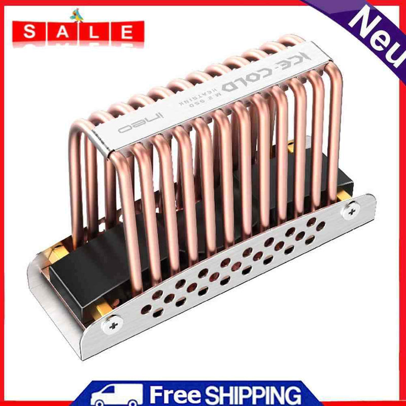 M.2 Solid State Drive Heat Pipe Radiator Hard Disk Cooling Vest for 2280 NVME