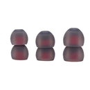 12pcs In Ear Earphone Silicone Earbuds Replace for KZ Headset (Gray+Red)