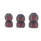 12pcs In Ear Earphone Silicone Earbuds Replace for KZ Headset (Gray+Red)