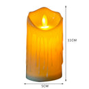 Flameless LED Tealight Flickering Wedding Home Party Candles Light (5x11cm)