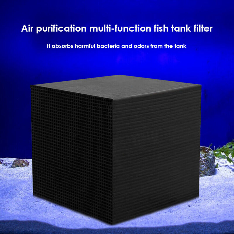 Activated Carbon Aquarium Filter Fish Tank Charcoal Water Cube Air Purification