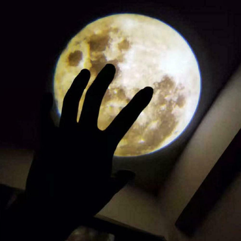 LED EARTH MOON Projector Lamp Night Light Home Bedroom Decor Projection Q1V8