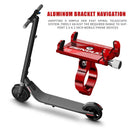 X-81 Motorcycle Bicycle Electric Scooter Handlebar Phone Holder (Red)