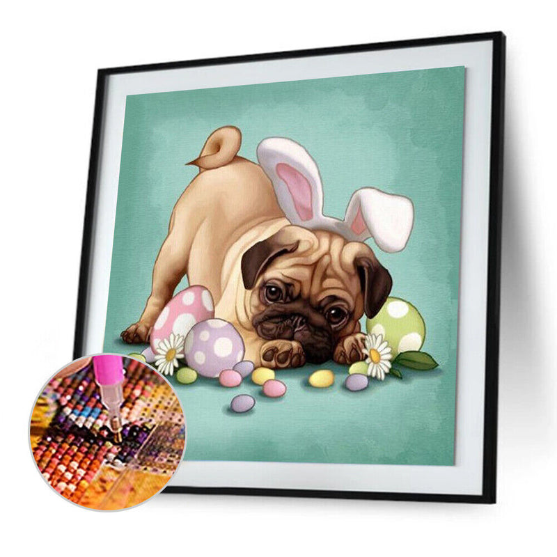 Diamond Painting Kit dog Full Round Rhinestone Wall Picture.