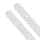 2x Car Reflector Stickers Rearview Mirror Reflective Warning Tape (White) Newly
