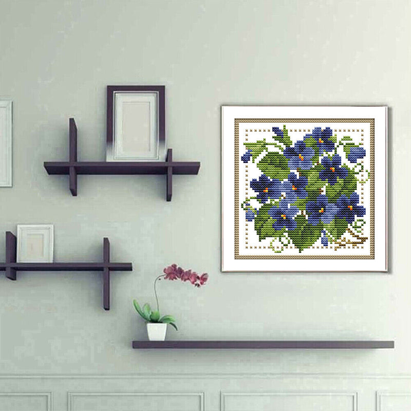 Partial Cross Stitch Kit February 14CT Counted DIY Needlework Decor (H424)