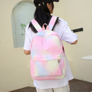 #A Tie Dye Ink Backpack Student Schoolbag Laptop Bookbag Three Piece Insulated