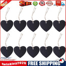 10pcs Mini Blackboard Pendant Wood DIY Double Side Home Furnishing Decor(1)