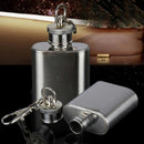 Demiawaking Portable Outdoor Bottle, 236ml, Small, Metal, with Key