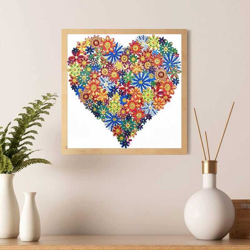 5D DIY Special Shaped Diamond Painting Love Embroidery Mosaic Kits Wall Decor