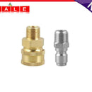 NPT 3/8 Quick Connect Fitting Coupling Connector Adapter Set for Pressure Washer