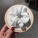 Satin Cloth Scrunchies Girls Elastic Rubber Band Hair Rope Women Ponytail Holder