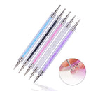 5pcs Double Head Diamond Drill Pen Manicure Sequins Picker Nail Art Crystal P