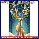 5D DIY Diamond Painting Flower Deer Full Drill Embroidery Mosaic Kits Art C