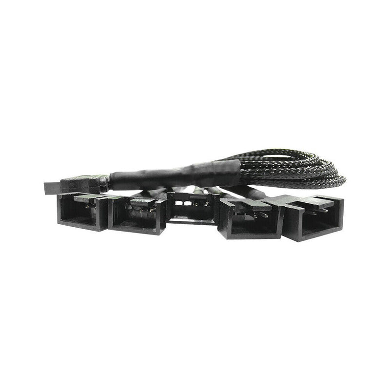 SATA Power Cable PC Cooling Fan Splitter Hub Converter (SATA to 3x4Pin)