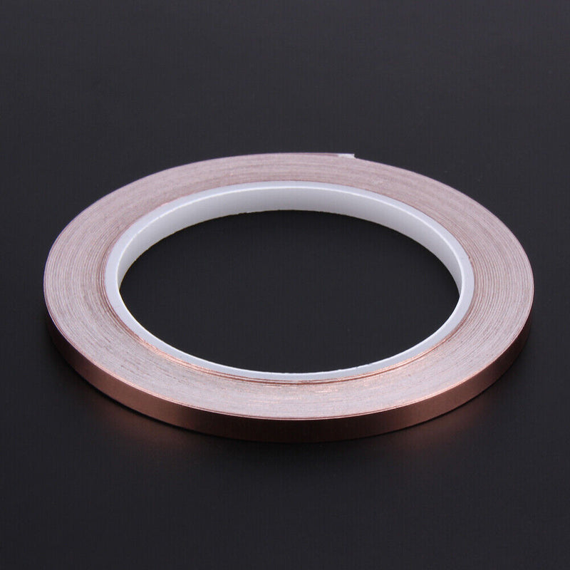 1pcs Copper Film Tape 20m Length 6mm Wide Self Adhesive Copper Film