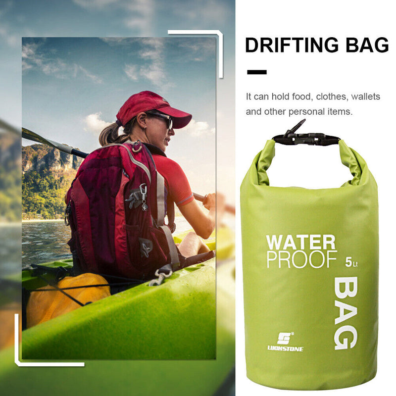 Swimming Bag Portable Waterproof Dry Sack Storage for Camping Hiking Boatin
