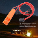 Outdoor Camping Hiking Whistle with Lanyard Survival Emergency Tool (Red)
