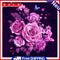 Pink 5D DIY Flower Diamond Painting Embroidery Cross Stitch Home Decor Gift