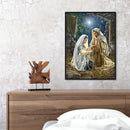 DIY Paint By Number Kit Frameless Religious Jesus Handpainted Canvas Art Decor