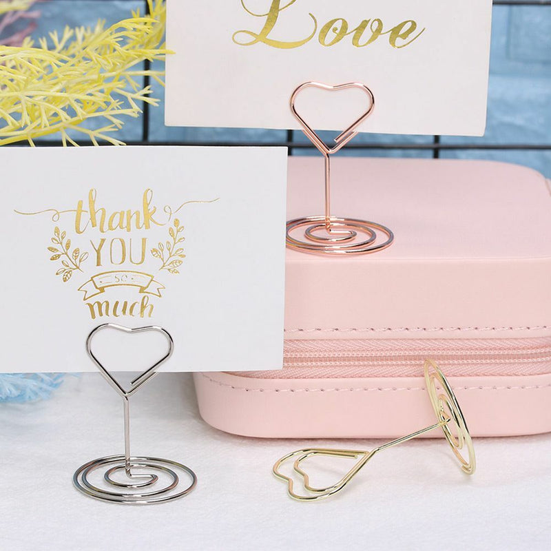 Desktop Decoration Place Card Clamps Stand Photos Clips Table Numbers Holder