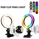 Modes Video Light 6 inch Ring Fill Light Phone Selfie 33 RGB For YouTube TikTok