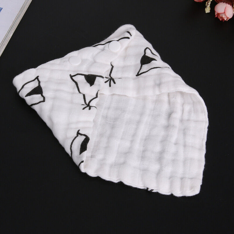 silveroneuk baby kids infant triangle head scarf bandana feeding bibs spoke