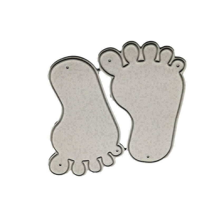 Baby Footprint Metal Cutting Dies Stencil Scrapbooking Album Embossing J6D9 Q0Y2