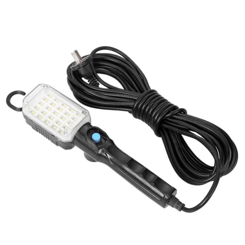AC 220V Handheld Magnetic LED Car Inspection Lamp Work Light Torch w/ Hook
