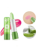 Long-lasting moisturizing Aloe Vera Lipstick Lip Balm Lip Care Color Changing
