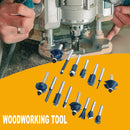 1/4 inch Handle Woodworking Milling Cutters Bit Edge Engraving Tool (15pcs)