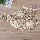 Accessory Leaves Wood Chips Wooden Slice Home Decoration Hanging Ornaments
