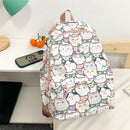Cute Backpack Cartoon Animal Print Bookbag Large Capacity Laptop Bags for Women