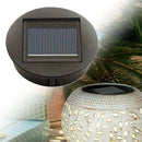 Plastic Round LED Light Box Solar Powered Replacement Outdoor Lighting Garden