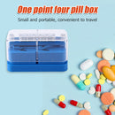 Portable Pill Holder Medicine Storage Box Tablet Cutter Splitter Health Care